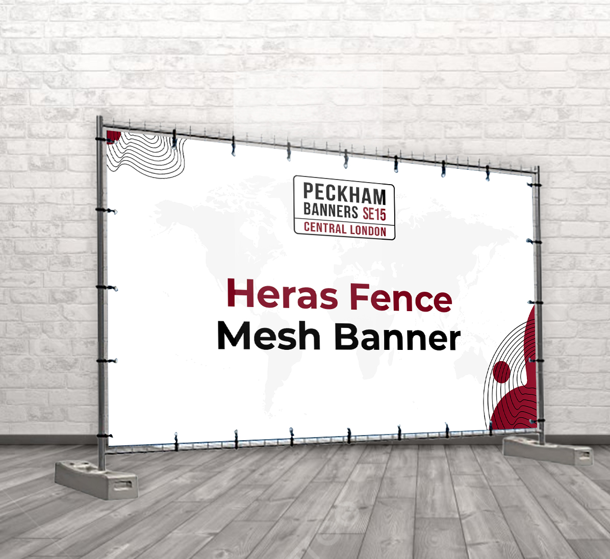 Heras Fence Banner