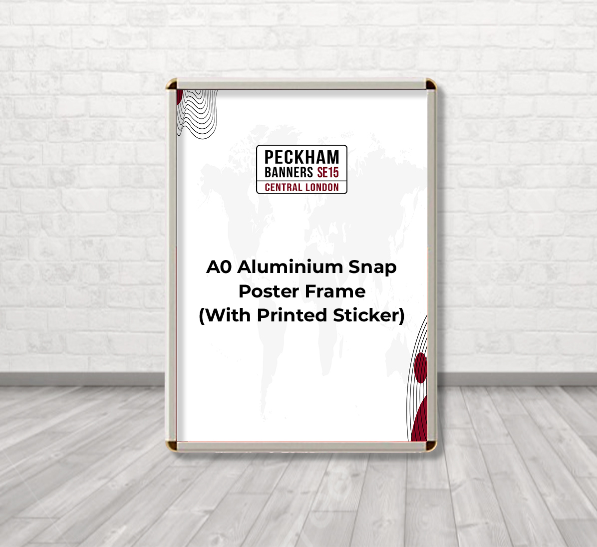 A0 Aluminium Snap Poster Frame (With Printed Poster)