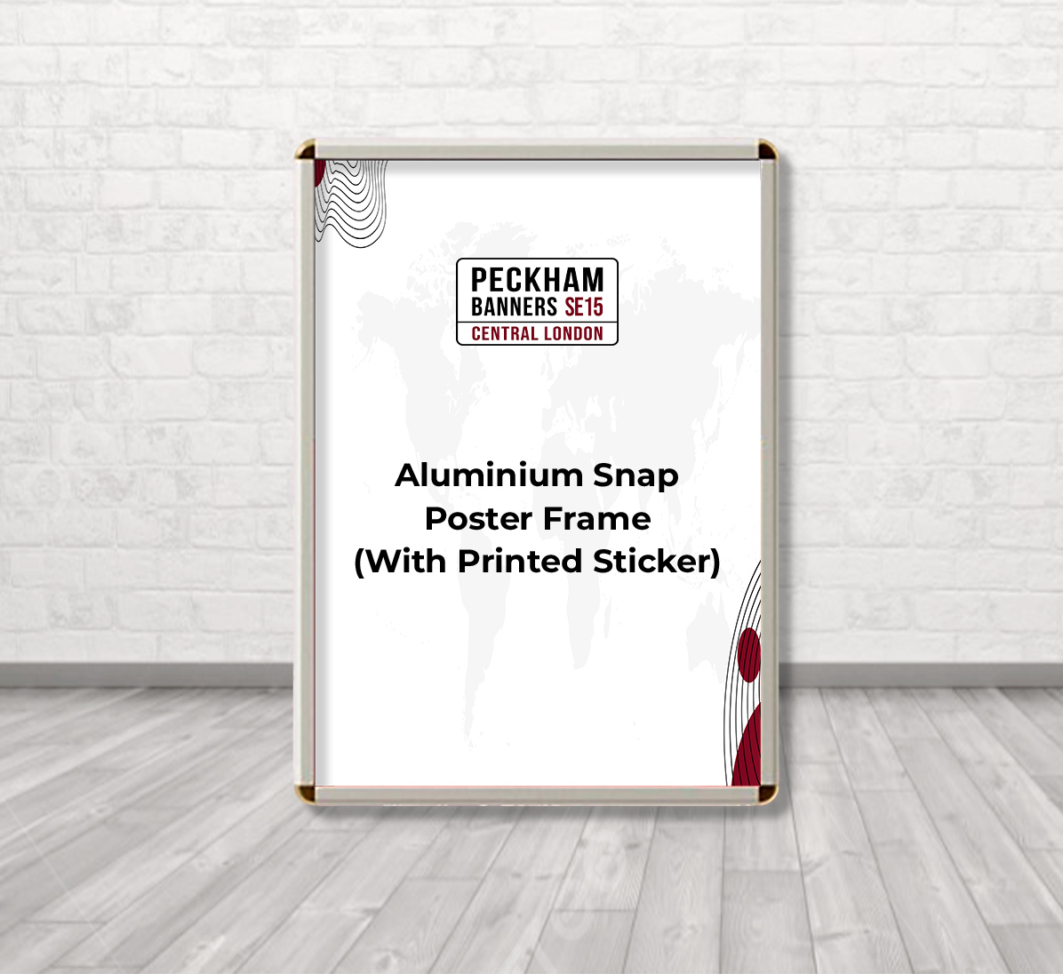 Aluminium Snap Poster Frame (With Printed Poster)