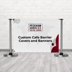 Custom Cafe Barrier Covers and Banners