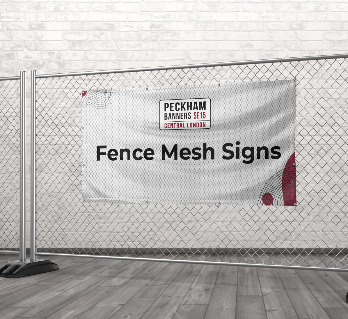 Fence Mesh Signs
