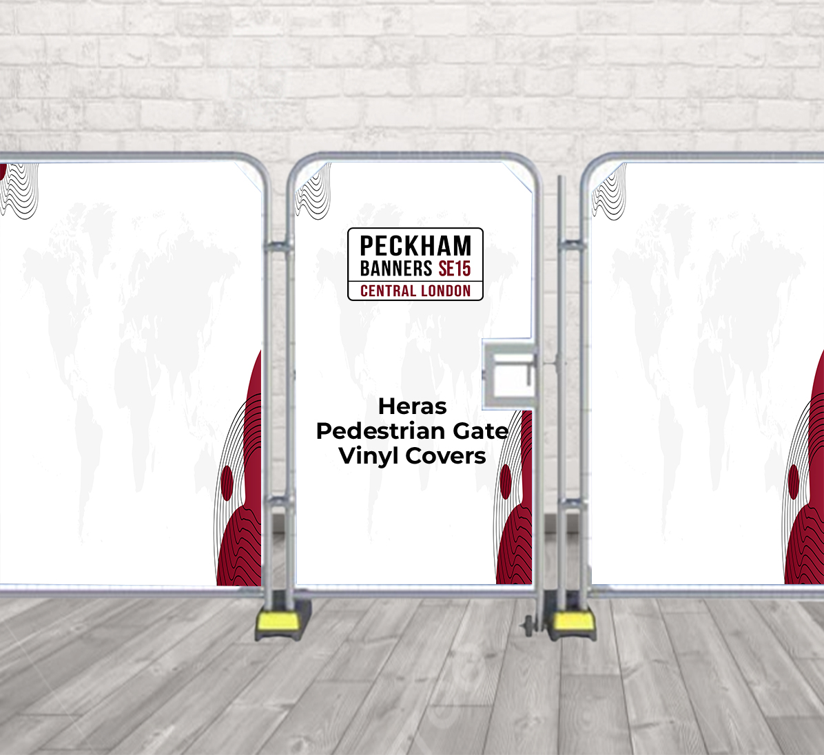 Heras Pedestrian Gate Vinyl Covers