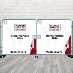 Heras Vehicle Gate Mesh Covers