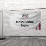 Mesh Fence Signs