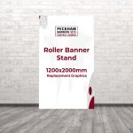 Roller Banner Stand 1200mm x 2000mm Replacement Graphics