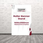 Roller Banner Stand 1500mm x 2000mm Replacement Graphics