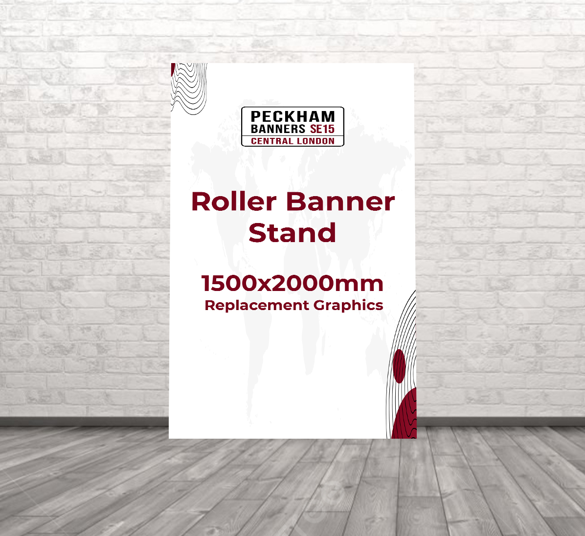 Roller Banner Stand 1500mm x 2000mm Replacement Graphics