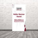 Roller Banner Stand 850mm x 2000mm Replacement Graphics