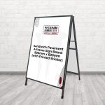 Sandwich Pavement A-frame Sign Board 900mm x 600mm (with Printed Poster)