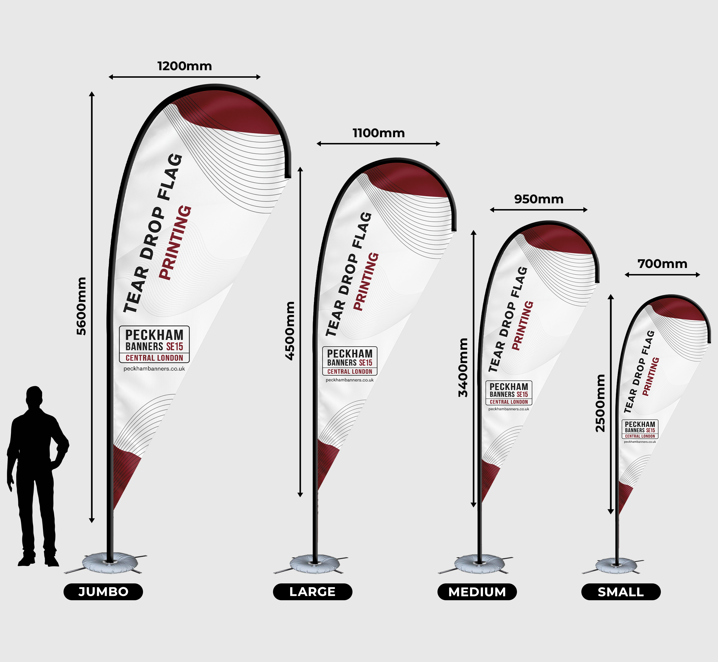 Tear Drop Flags