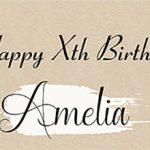 Custom Birthday Banner for Amelia