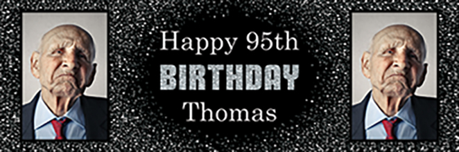 Happy 95th Birthday Banner for Thomas