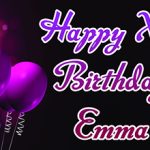 Custom Purple Birthday Banner for Emma