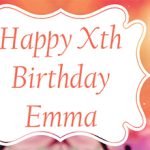 Orchid-Themed Birthday Banner for Emma
