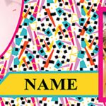 Colourful Retro Birthday Banner for Women