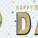 Personalised 70th Birthday Banner for Dad