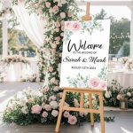Wedding Wooden Easel With Printed Sign
